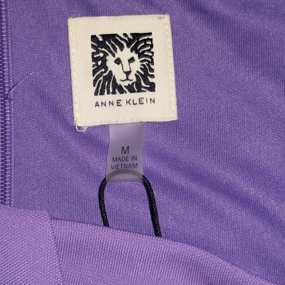 Anne Klein Medium O-Ring Sleeveless Sheath Midi Dress color Passion Purples $139 - Picture 8 of 12
